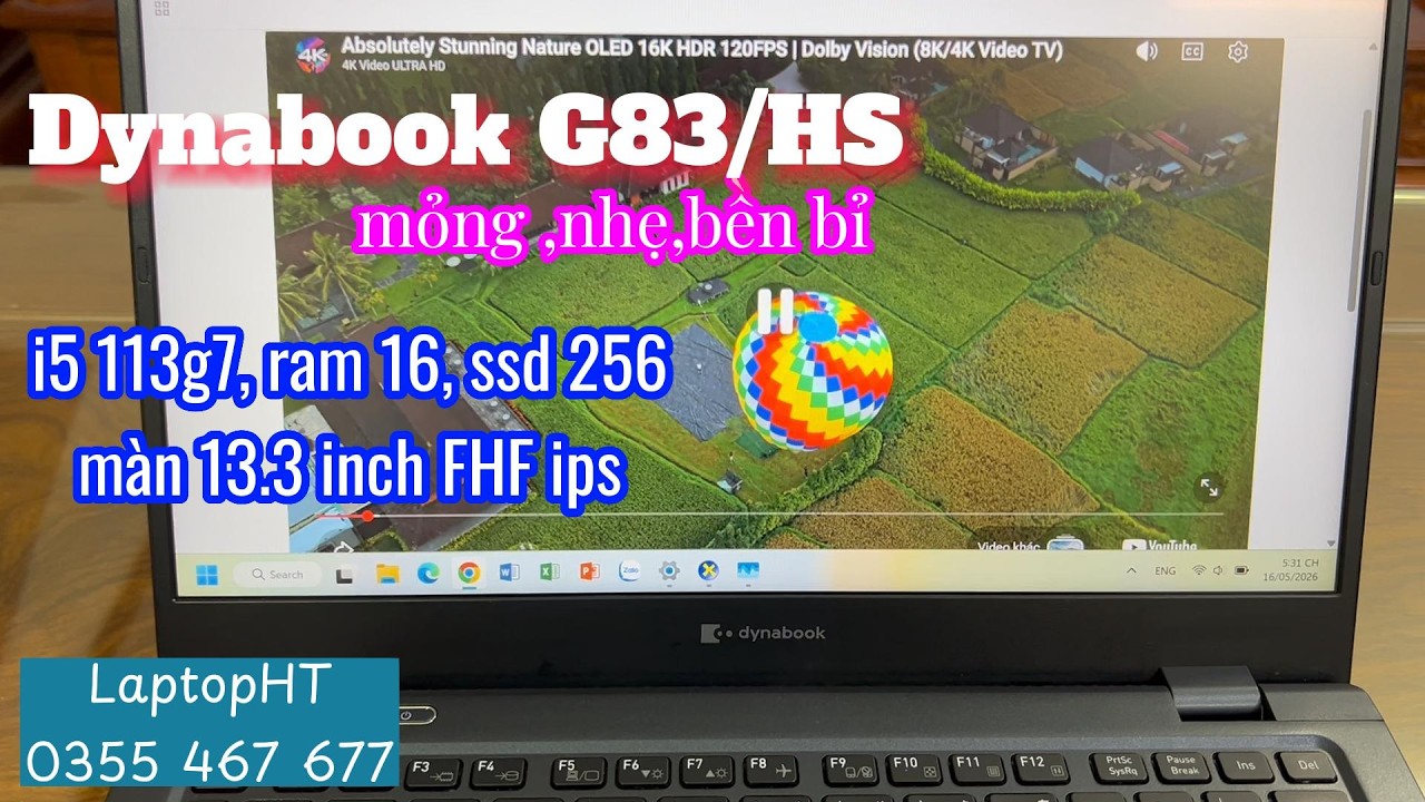 🌹 Dynabook G83/HS i5 1135g7, ram 16gb, ssd 256gb, màn 13.3 FHD