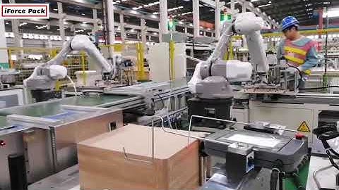 Automatic robot hand operation running video for cardboard hole drilling application case