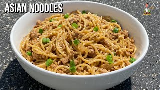 EASY Asian Noodle Recipe | Asian Noodles With Ground Turkey | How To Make Asian Noodles