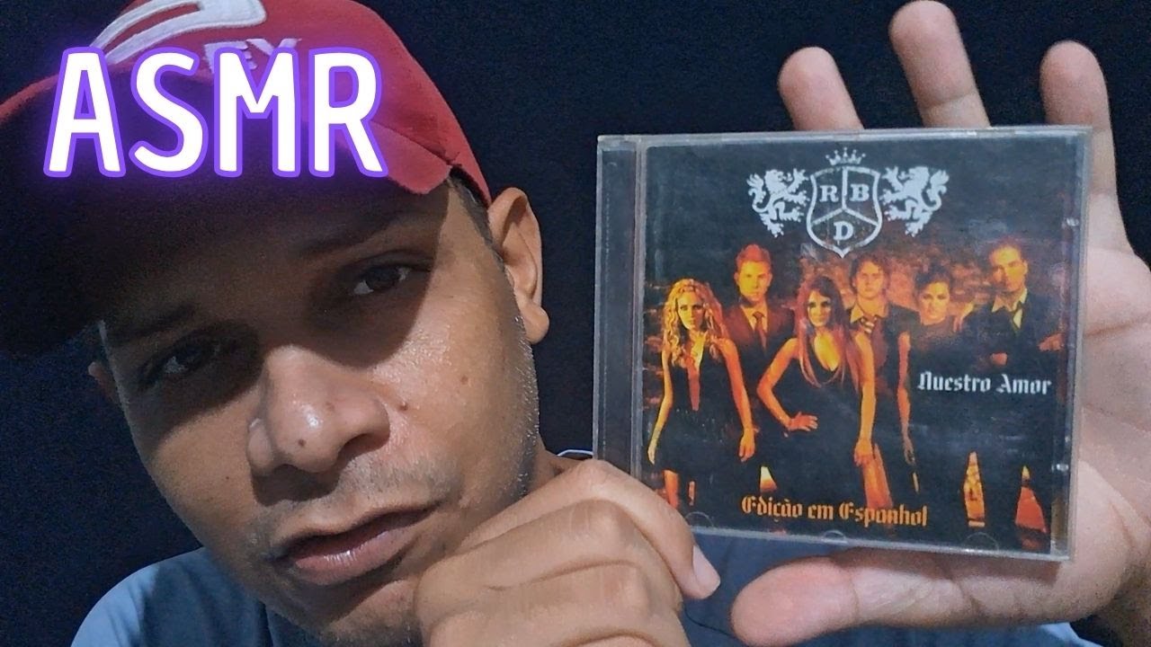 ASMR PARA DORMIR~ MINHA COLEÇÃO DE CD'S (Sussurros, Tapping)