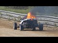 Autocross de marcollin 2024 crashes fire and big show