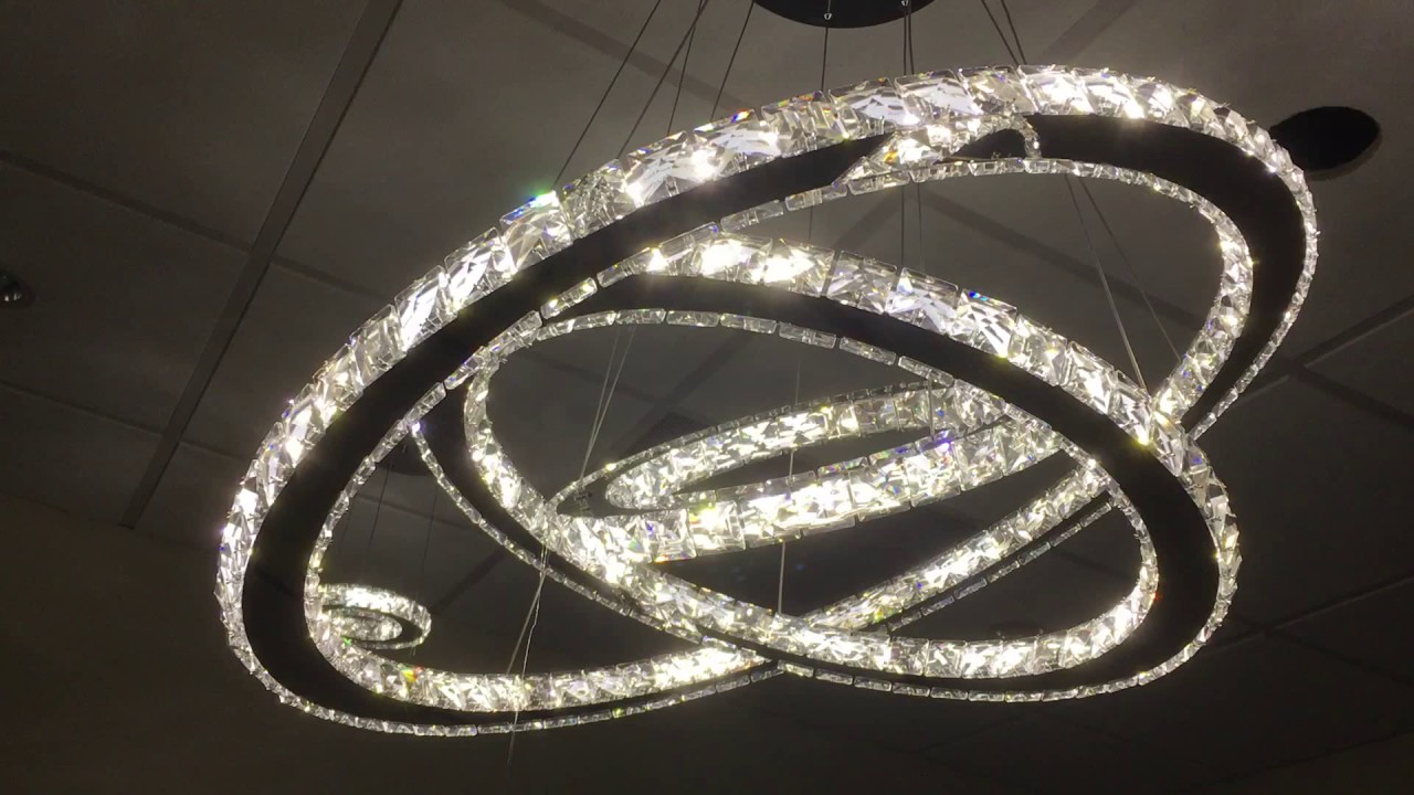 Copy Of Xiertek Usa Heidi Lighting 3 Diamond Rings Led Crystal Copy Of Xiertek Usa Heidi Lighting 3 Diamond Rings Led Crystal Modern Pendant 32 Wx32 W