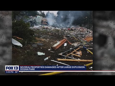 Explosion damages several