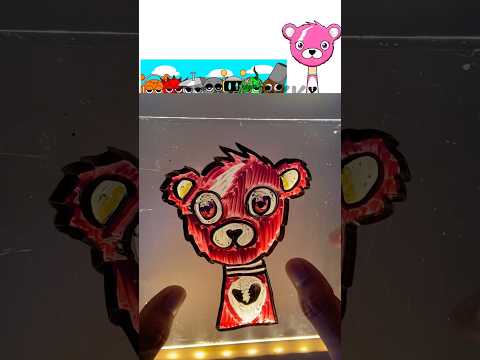Drawing Sprunki OC: Cuddle Team Leader (from Fortnite) while it’s glowing #sprunki #drawing