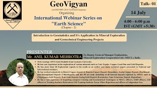 International Webinar Series on Earth Science | Talk-01 by Mr. Anil Kumar Mehrotra  | GeoVigyan