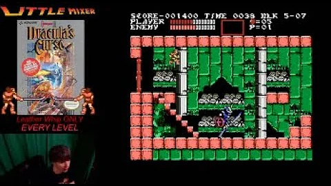 Leather whip ONLY Castlevania 3 challenge hack that includes every level - Day 1