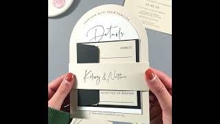 Kelsey Invitation #weddinginvitation #weddingstationery