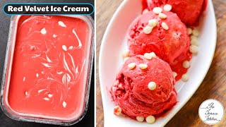 Red Velvet Ice Cream Recipe | Best Red Velvet Ice Cream Recipe ~ The Terrace Kitchen