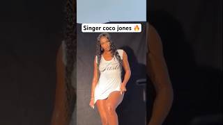 Rnb singer Coco Jones poses