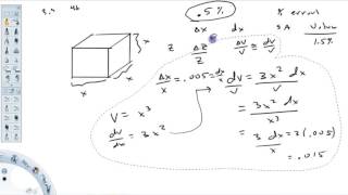 ussing differentials to estimate error ex 2