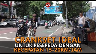 Pilihan Crankset Ideal Untuk Pesepeda dengan Kecepatan Rata-rata 15-20KM/Jam (357)