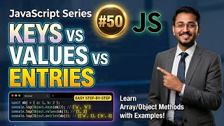JavaScript keys vs values vs entries tutorial Learn Array Methods with Examples
