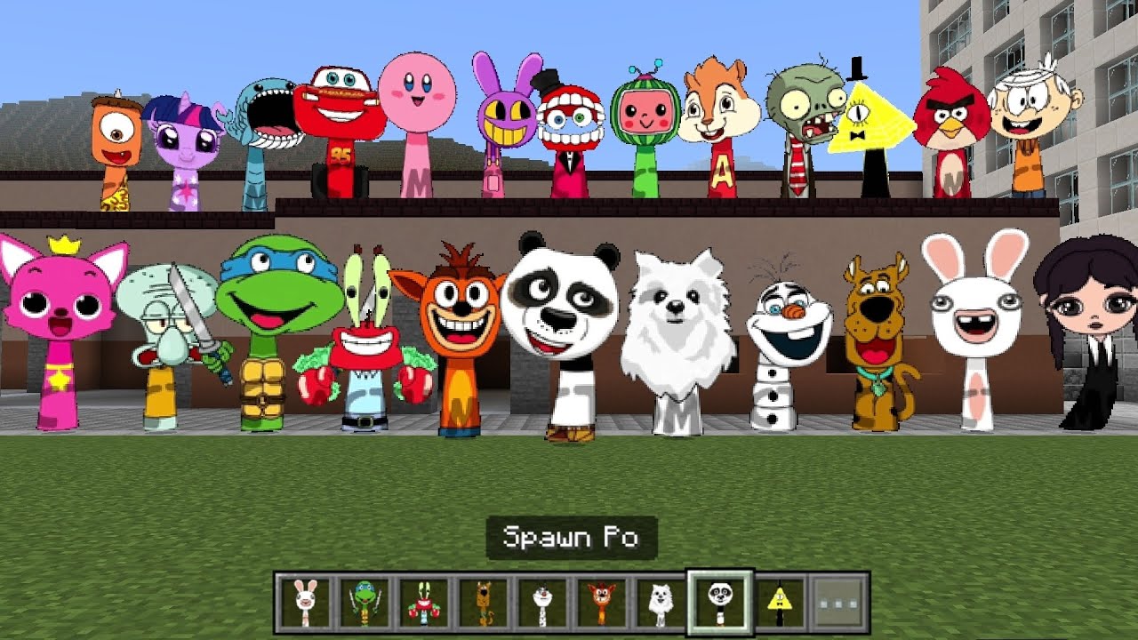 Sprunki OC Kung Fu Panda Po Added to Minecraft PE