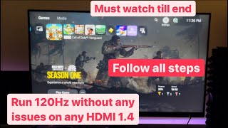 How to run 120Hz on HDMI 1.4 and 2.0. on budget Monitors