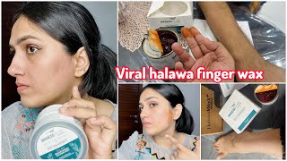 Viral Halawa wax | Finger wax on full body | painless