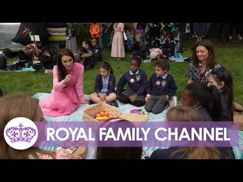 Kate asked: "What's it like Being a Princess" and Given Flowers During Picnic