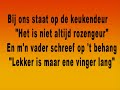 De Twee Pinten - Bij ons staat op de keukendeur