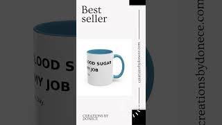 Coffee Mug – 'Monitoring My Blood Sugar Like It’s My Job. Every. Single. Day.'