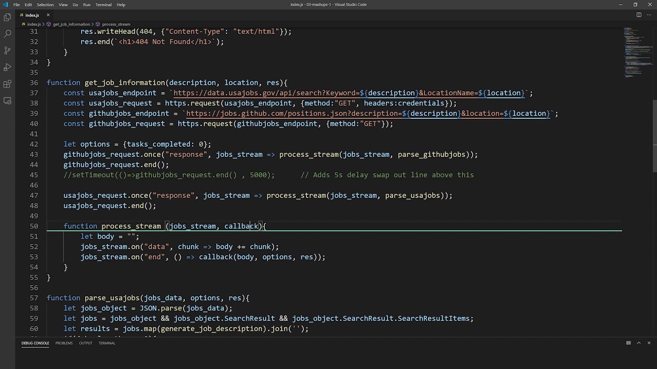 [Archived]: APIs 03: Github Jobs X USAJobs -- [API Discontinued] - YouTube