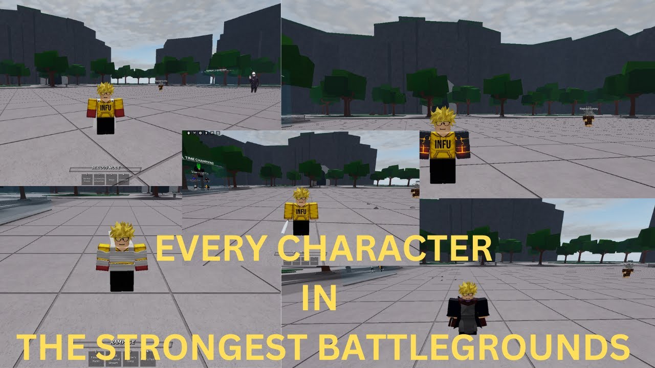 EVERY CHARACTER IN THE STRONGEST BATTLEGROUNDS - YouTube
