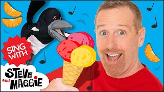 Yummy Fruit Ice Cream Song for Kids | Sing with Steve and Maggie