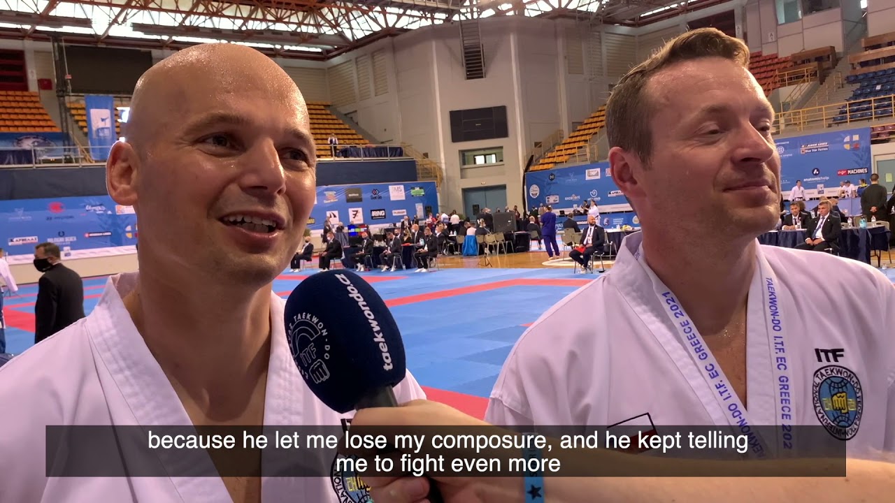 Zdeněk Rubeš a František Jeřábek, veteránský mistr a vicemistr  Evropy 2021 v taekwondu ITF