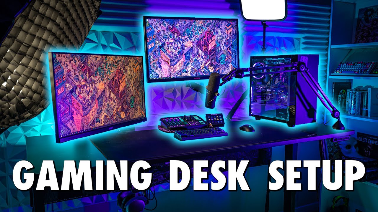 My Gaming/Streaming Desk Setup 2020! (Uplift Standing Desk Review