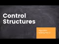 What are Control Structures used while Writing an Algorithm?