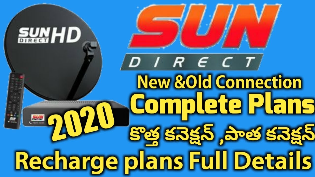 Sun direct New Connectionsun direct monthly recharge price list 2020