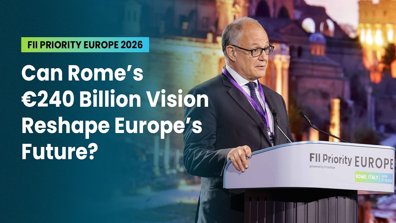 Address by  Mayor Roberto Gualtieri | FII PRIORITY Europe 2026 | Day 1
