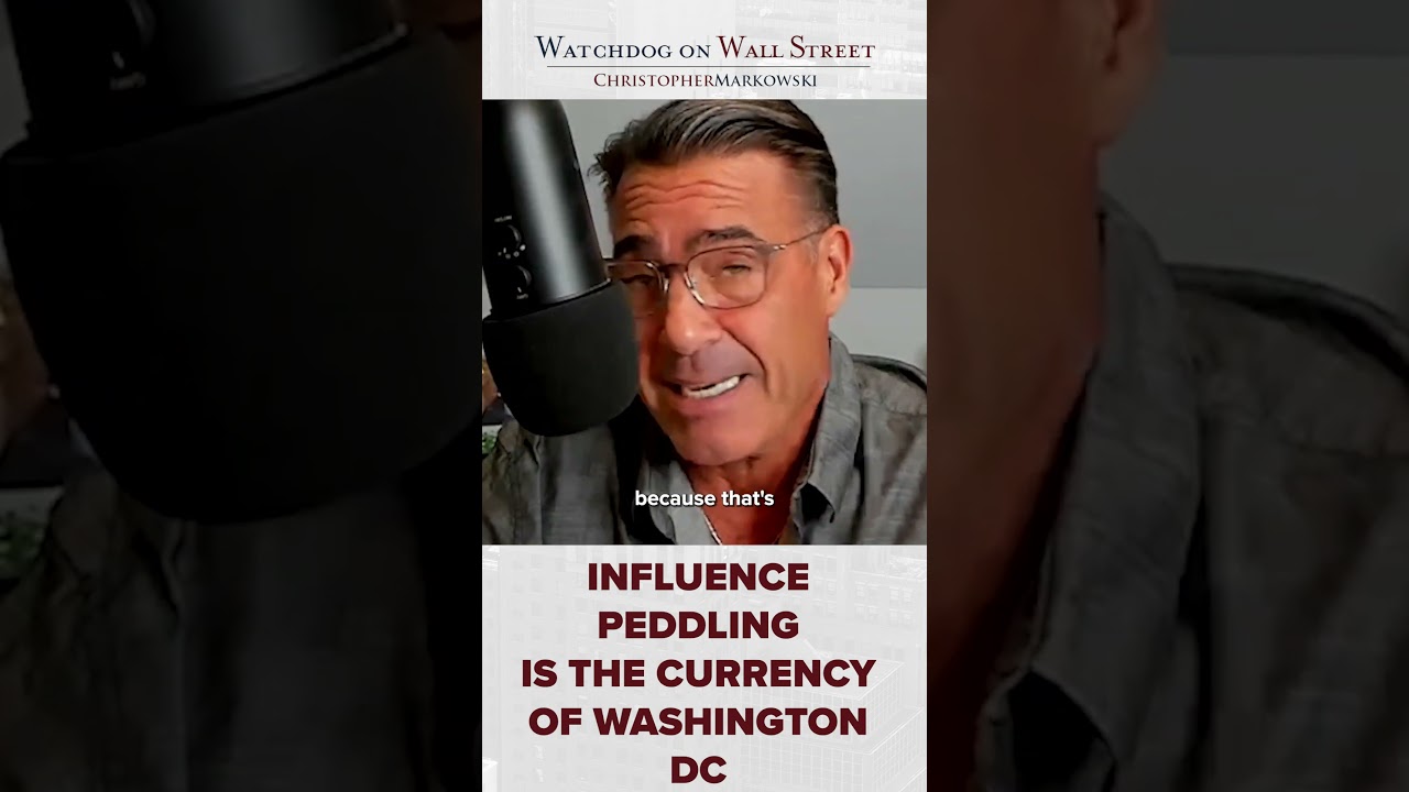 Influence Peddling has run amuck in Washington D.C.