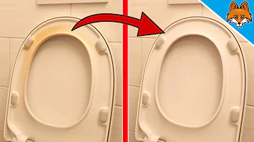 ¿Cómo se limpia un asiento de inodoro muy manchado?