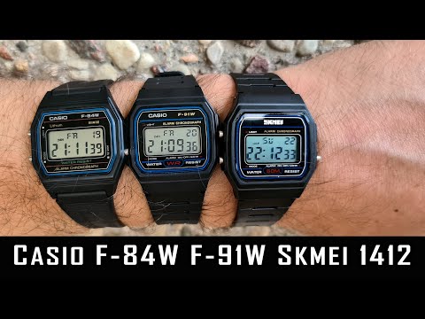 Casio F-84W vs F-91W vs Skmei 1412 Review  #253 #gedmislaguna #casiowatch #skmei