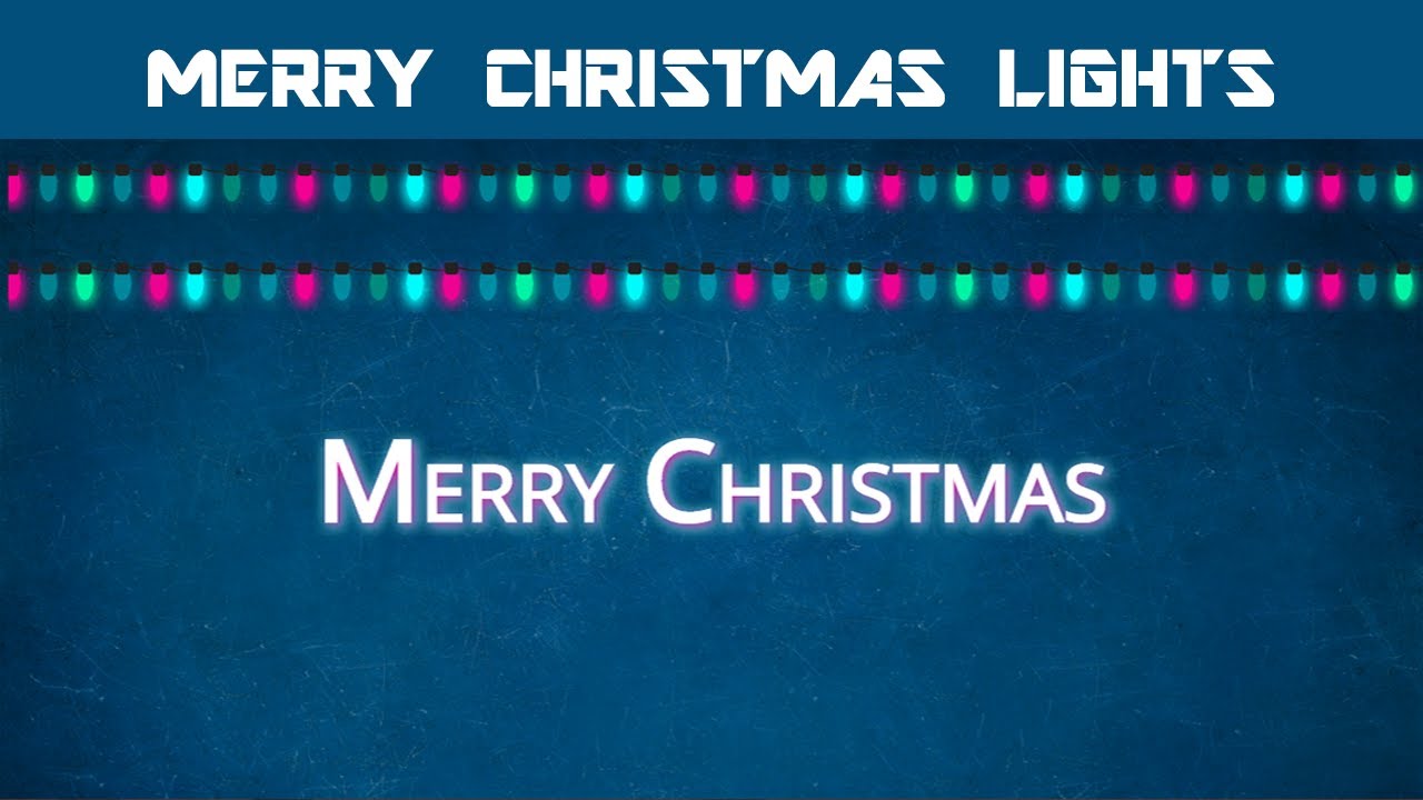 Merry Christmas Lights With Song Design Using HTML CSS YouTube