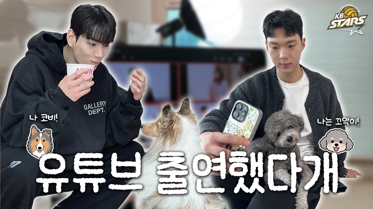 꼬막이랑 코비랑 촬영했다🐶 ㅣ 유튜브 'KB손해보험' 댕댕부티크 촬영 비하인드