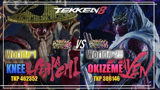 TEKKEN8 High Rank HEIHACHI(Knee) vs World#25 RAVEN(OKIZEME) RANKER MATCH