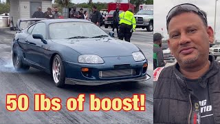 IFO racer feature, LARRY RAMNATH of Drag International with his 8 second Supra!