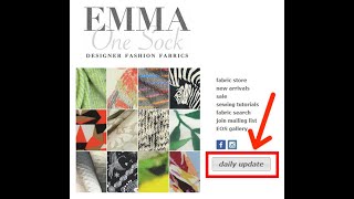 Using the Daily Update Feature at EmmaOneSock.com