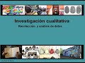 Investigación cualitativa. Recolección y análisis de datos. Raquel Véliz Villagran