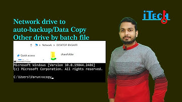 how to auto-backup from the network drive to the local drive using batch file |xcopy script|itechkey