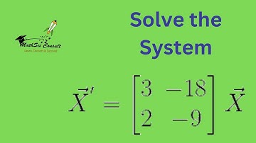 "How to solve  Repeated Eigenvalues of Systems of Differential Equations : Case Two"