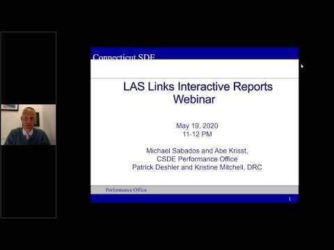LAS Links Interactive Reports Webinar