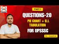 UPSSSC PRACTICE CLASS |   D.I.  | Pie chart | Tabulation | CLASS -1 |