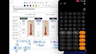 Temperature Conversions between Fahrenheit, Celsius and Kelvin