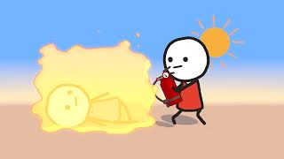 stick person feels the heat (Animation)