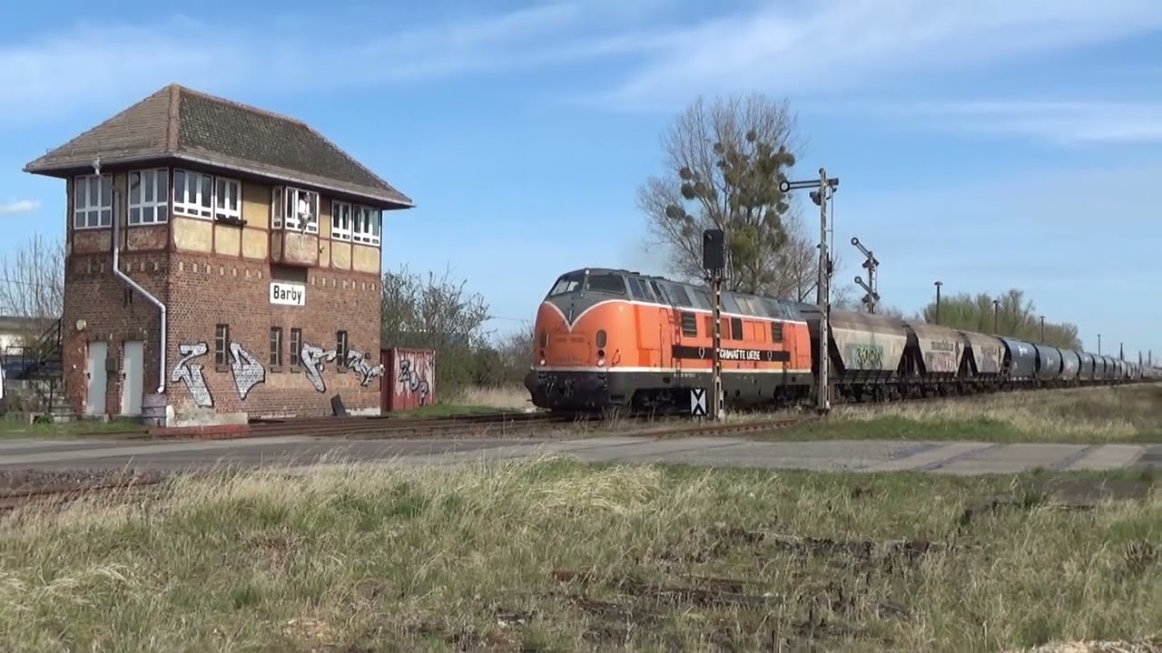 Bahnhof Barby an der ehemaligen Kanonenbahn Berlin - Metz am 11.04.2022
