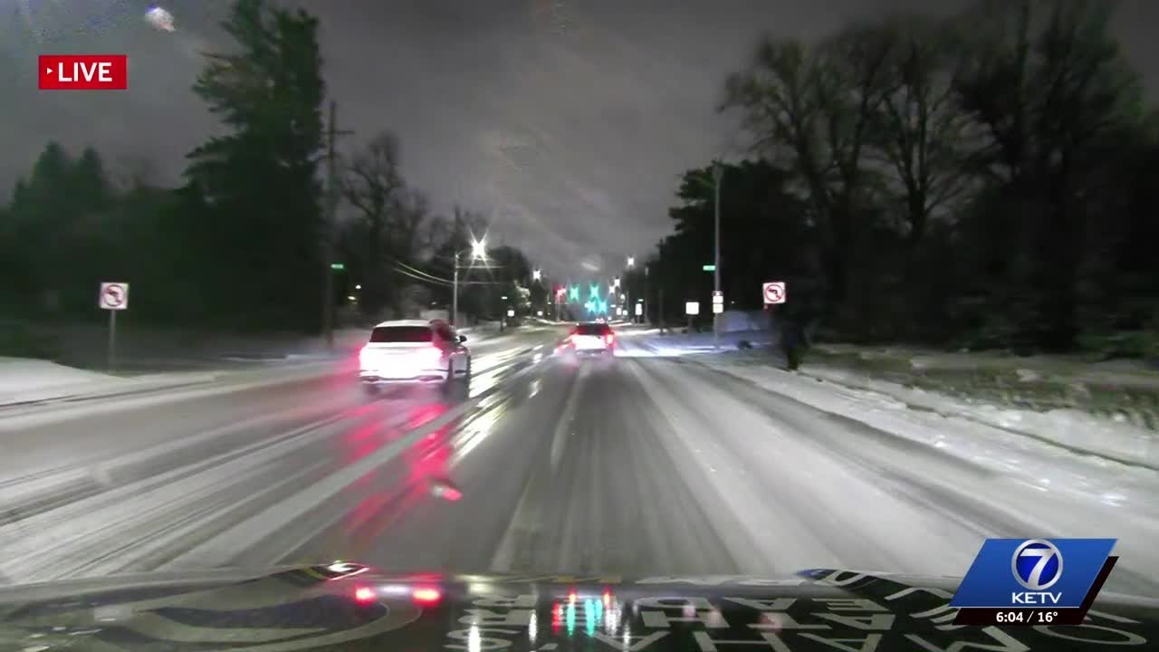 Tracking road conditions on Dodge St. - YouTube