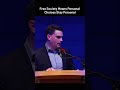 Free Society Means Personal Choices stay Personal #benshapiro #debate #speech