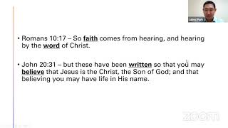20220530 Chapel What does it Mean to Have Faith and to Believe Rev. Jabez Park