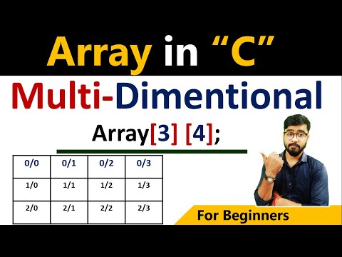 Multi-Dimensional Array in C Language | C Language Free Course | by Rahul Chaudhary